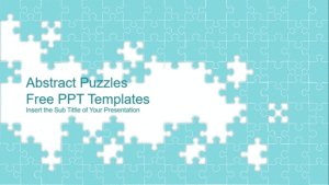 Puzzle Free PPT template