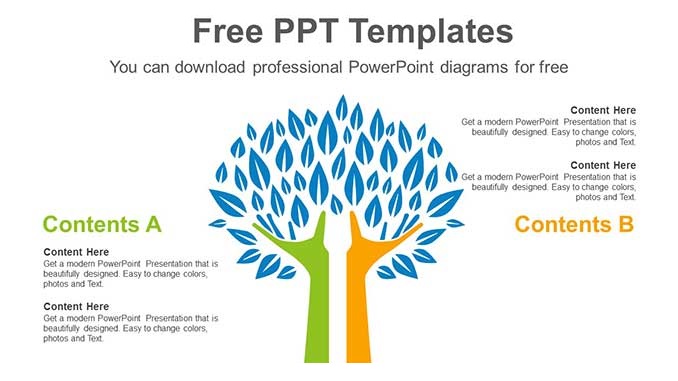 Two-Hands-Tree-PowerPoint-Diagram-post-image