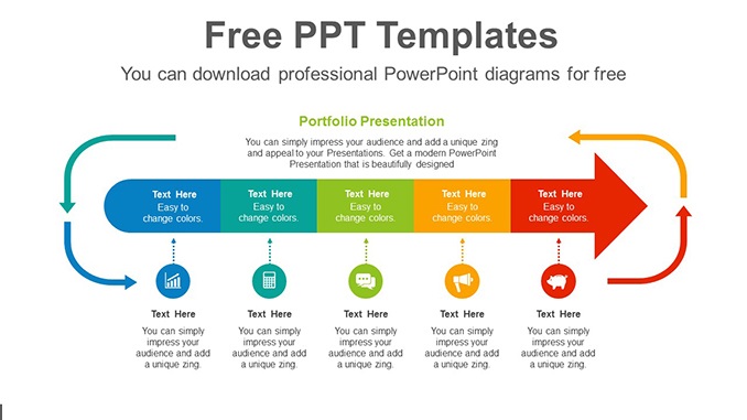 Download Process progress PPT template