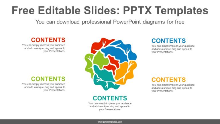 Agriculture Circle PPT Diagram PPTX Templates