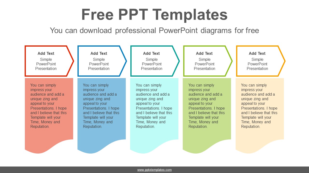 Communication flow chart Powerpoint slide Design Template for free