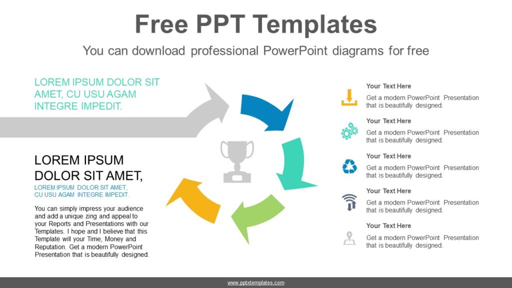 Approach Slide Powerpoint Process slide template