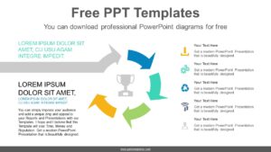 Approach Slide Curved-Arrow-Progress-PowerPoint-Diagram