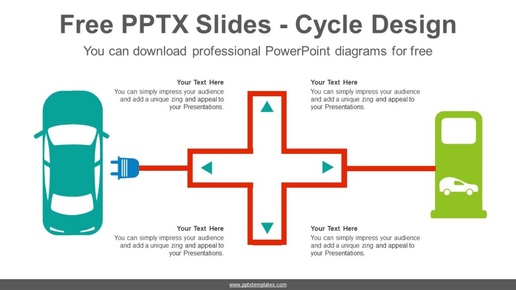 Electric Vehicle Charge PowerPoint Slide diagram Slide Design for Free