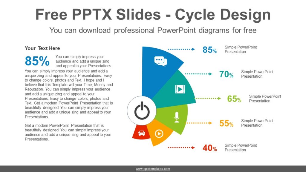 Download Fan Shaped Brain Powerpoint Infographic Template