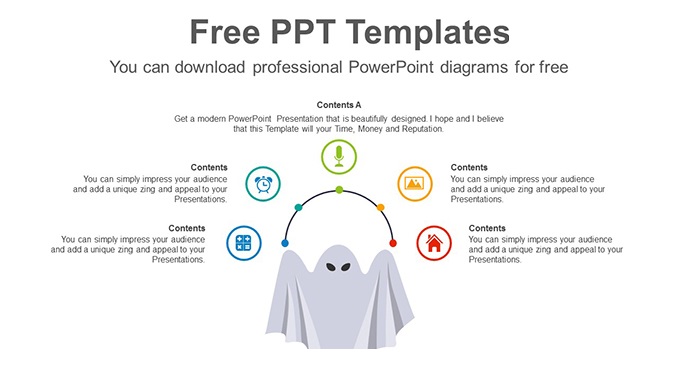 Halloween-Day-Ghost-PowerPoint-Diagram-posting-image