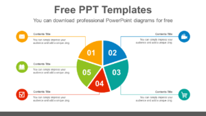 5-split-pie-chart-PowerPoint-Diagram-Template