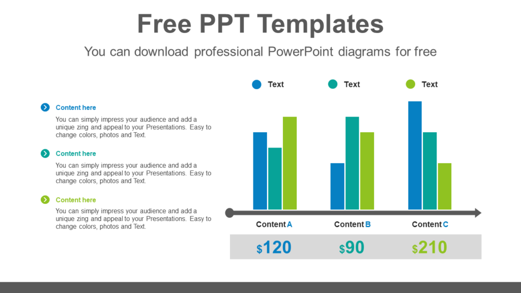 Download Clustered Bar Chart Brain Powerpoint Infographic Template 2493