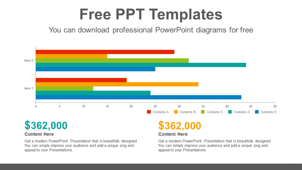 Download Clustered Bar Chart Brain Powerpoint Infographic Template 0322