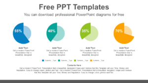 Colorful-pie-charts-PowerPoint-Diagram-Template