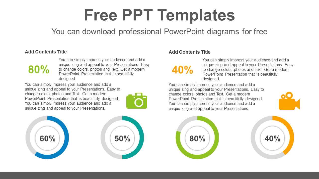 Comparative-doughnut-charts-PowerPoint-Diagram-Template