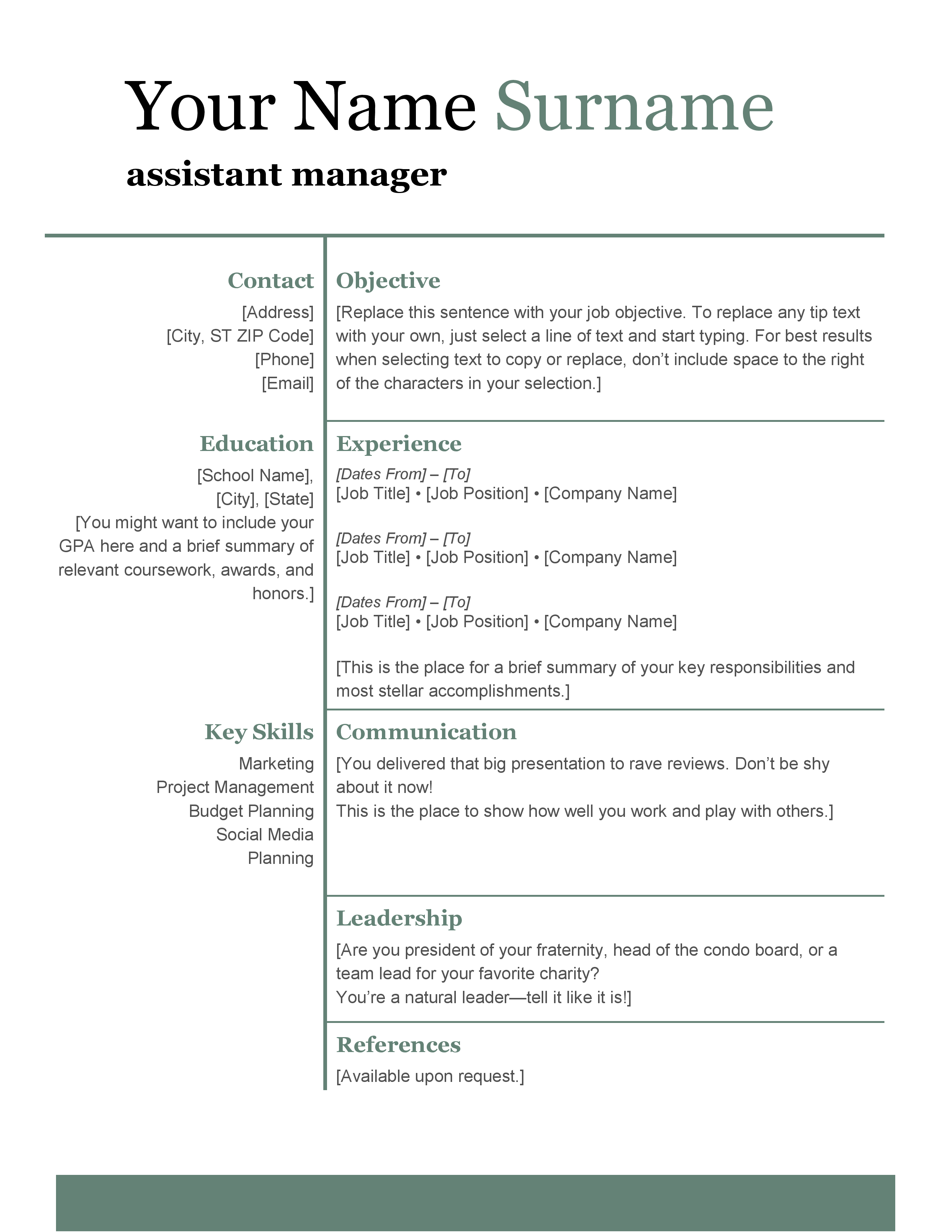 basic-modern-resume-template