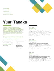 Contemporary Resume Creative