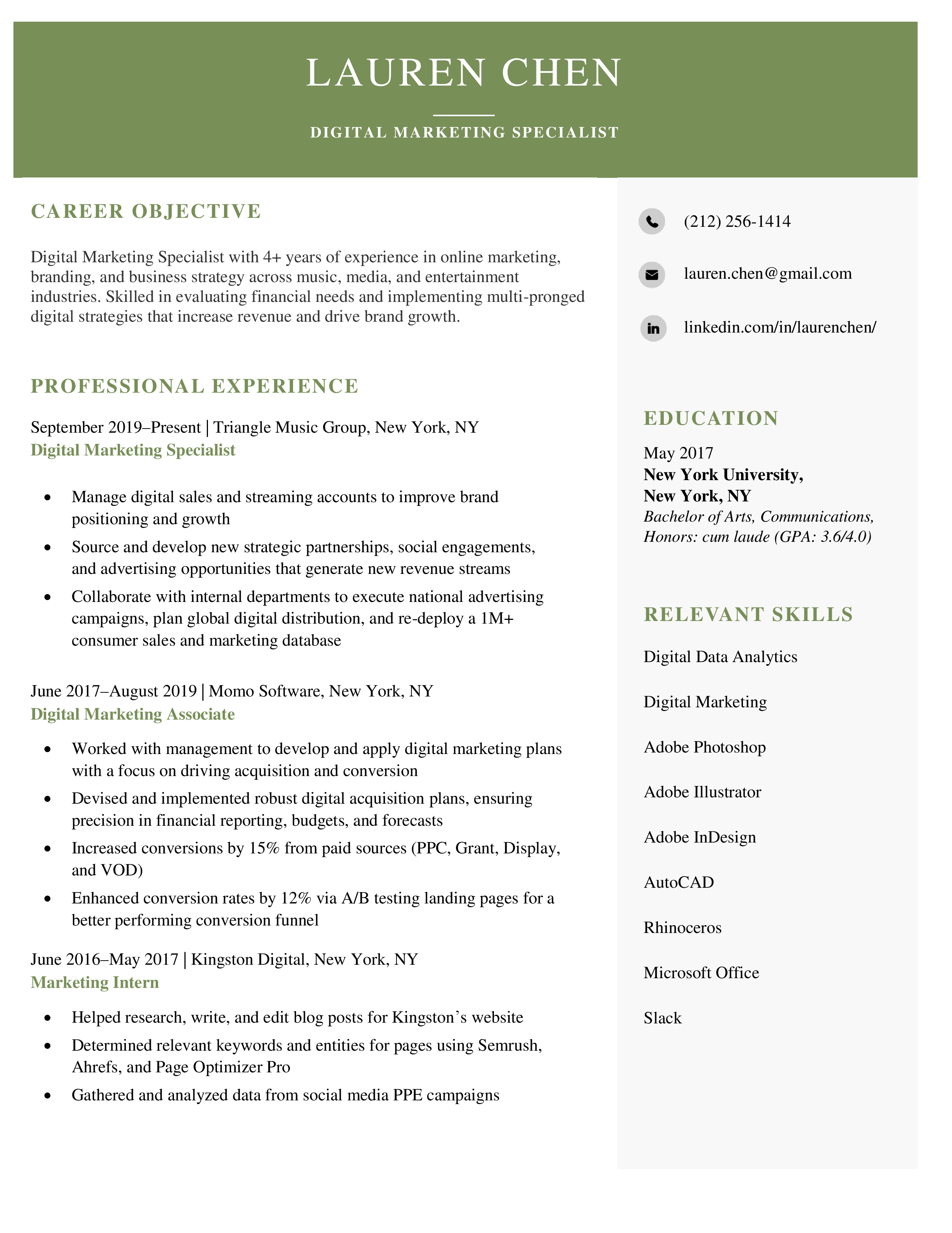Corporate-Modern-Resume-Template-Green