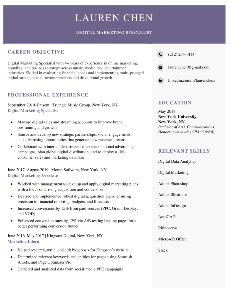 Corporate-Modern-Resume-Template-Violet