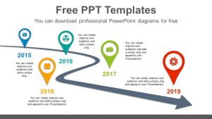 Curved-arrow-placemark-PowerPoint-Diagram-Template