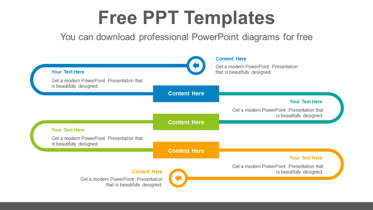 Curved-line-path-PowerPoint-Diagram-Template