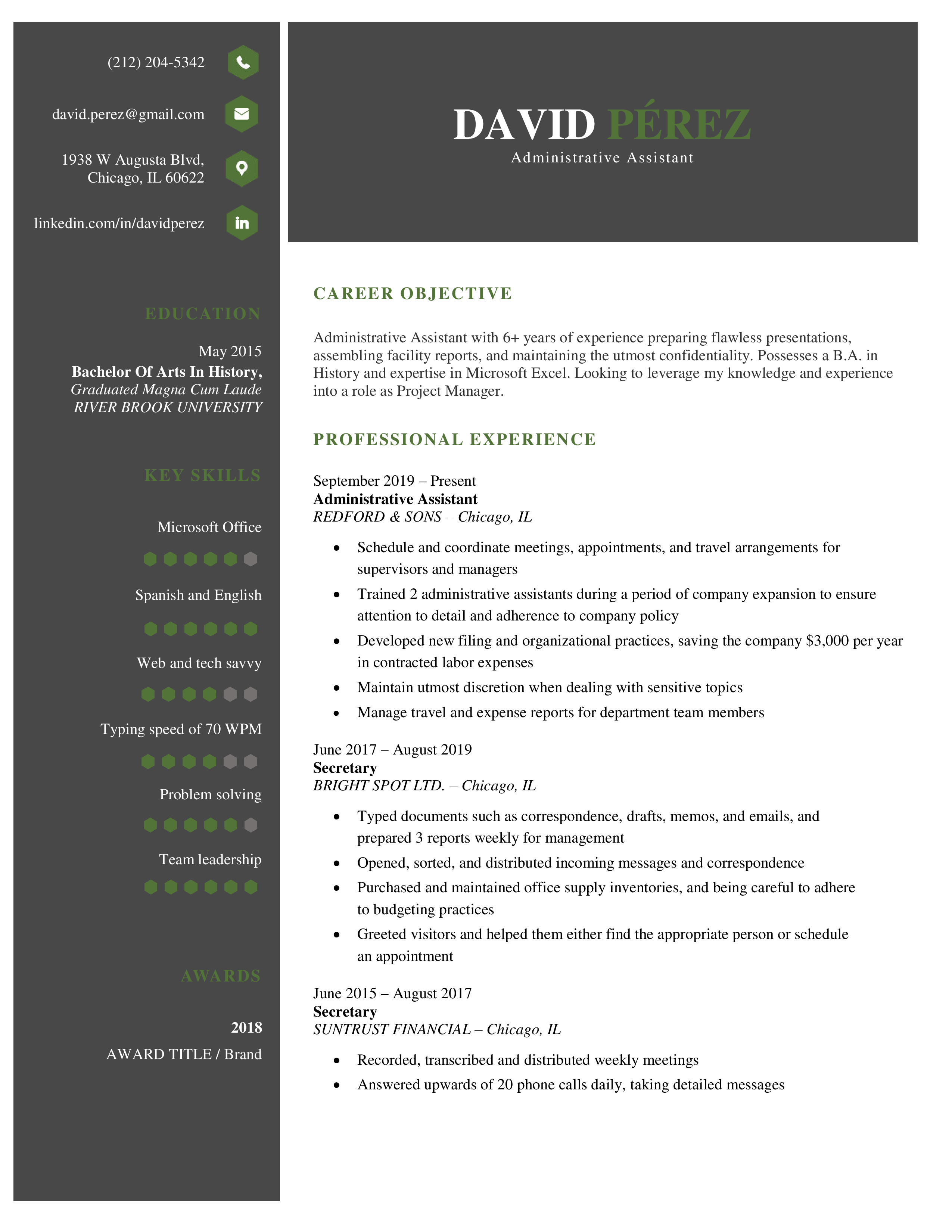 Everest-Resume-Template-Green