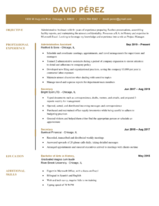 Executive-Resume-Template-Gold