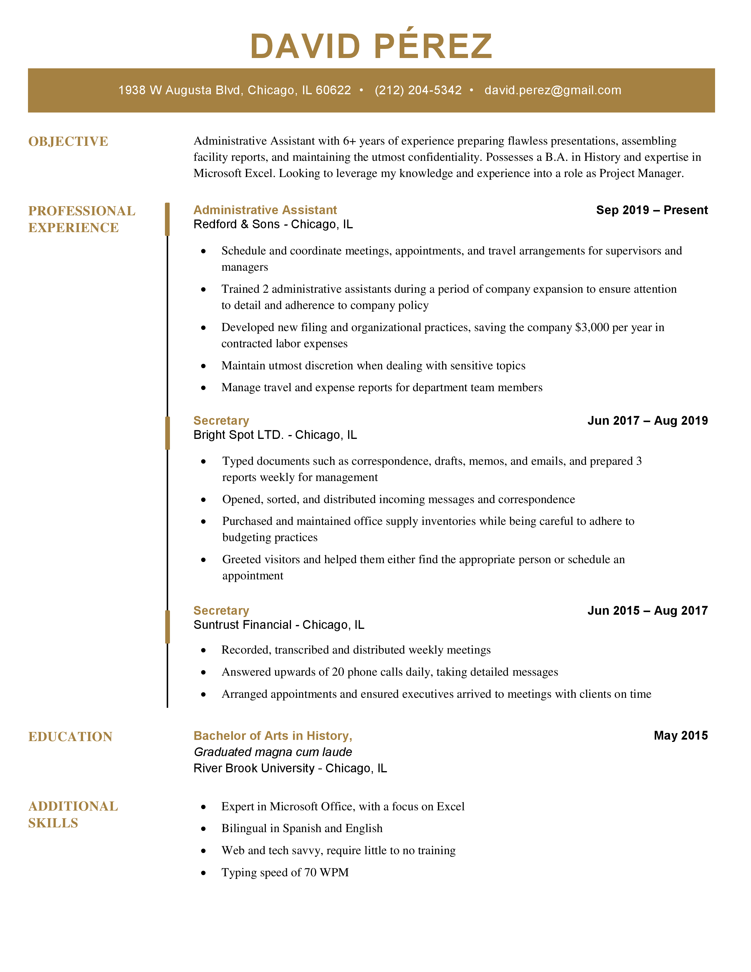 Executive-Resume-Template-Gold