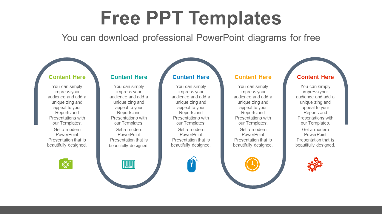 Five-Flow-Process-PowerPoint-Diagram-Template