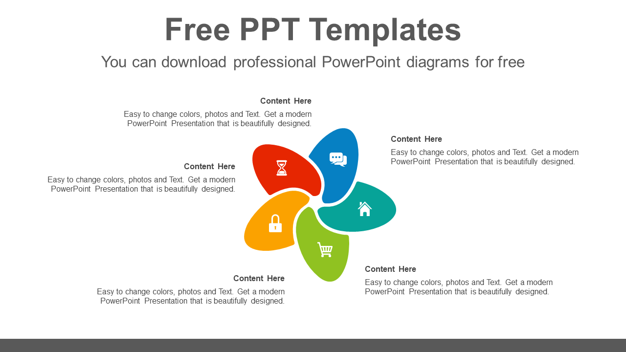 Five-Radial-Petals-PowerPoint-Diagram