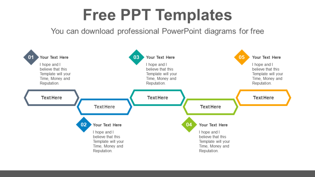 Five-hexagon-diagrams-PowerPoint-Diagram-Template - PPTX Templates