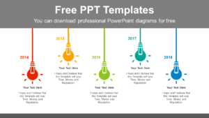 Flashing-light-bulbs-PowerPoint-Diagram-Template