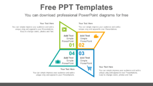 Four-Pinwheel-Wing-PowerPoint-Diagram