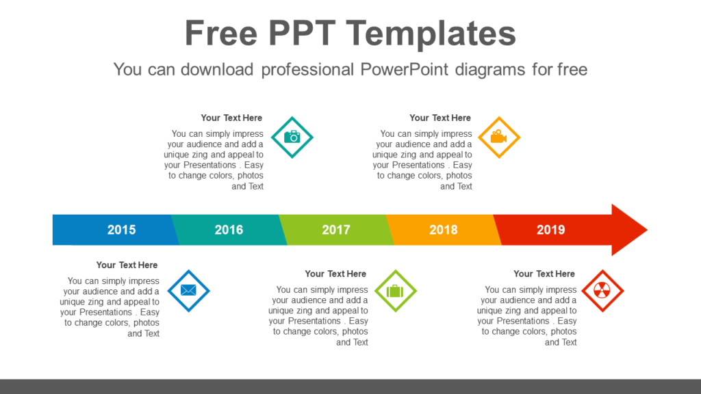 Download Horizontal Bar Arrow Brain Powerpoint Infographic Template