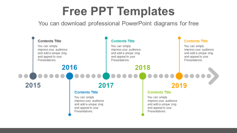 Download Horizontal dotted arrow Brain Powerpoint Infographic Template