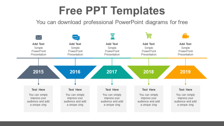 Download Horizontal trapezoids Brain Powerpoint Infographic Template