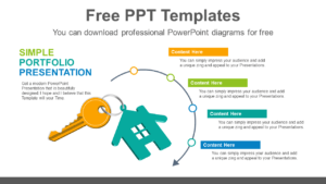 House-Key-Progress-PowerPoint-Diagram