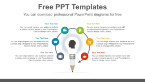 Light-bulb-pencil-PowerPoint-Diagram-Templates