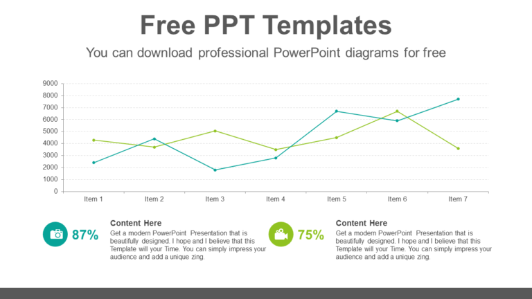 Line-Chart-Compare-PPT-Diagram - PPTX Templates