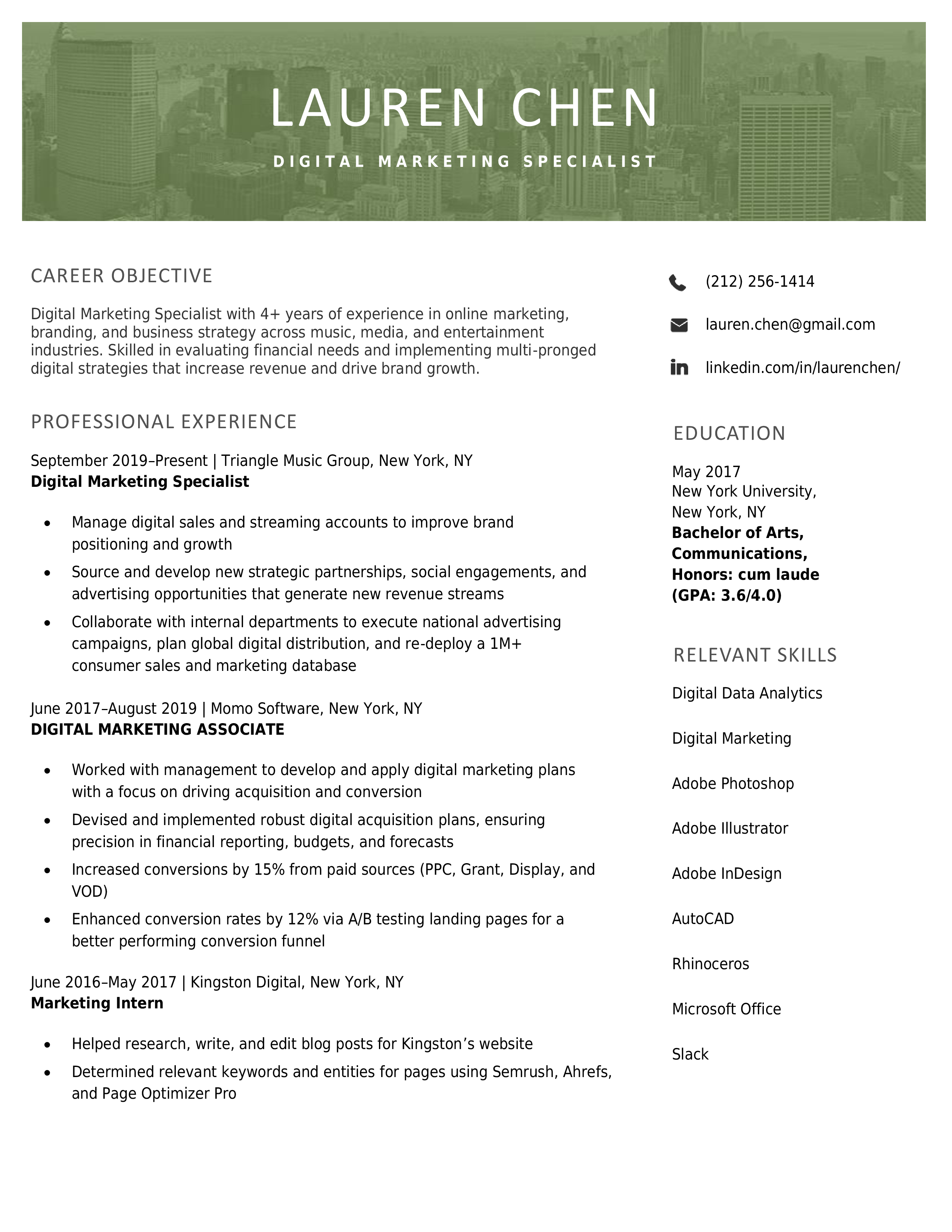 Majestic-Modern-Resume-Template-Green