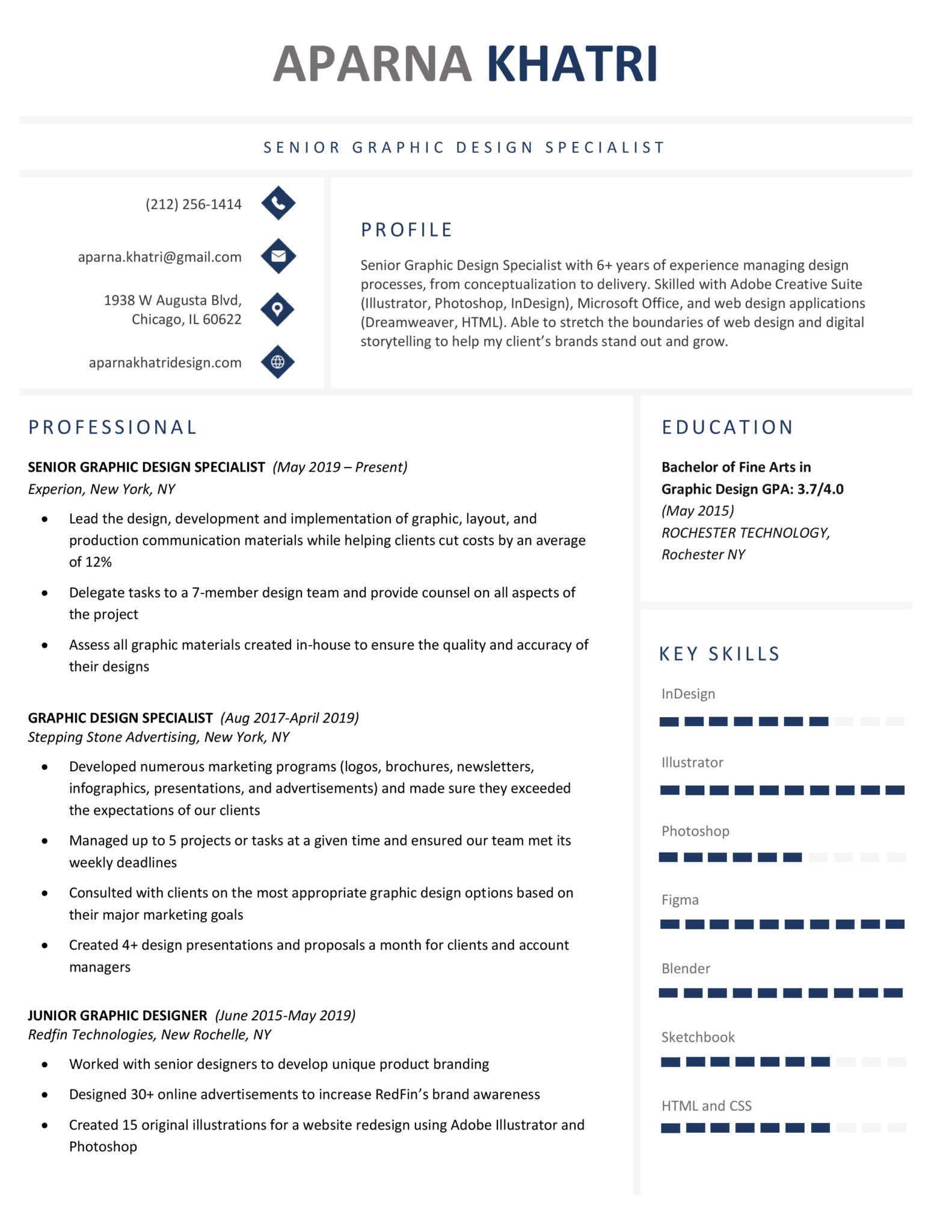 Penthouse Blue Download Free Modern Resume