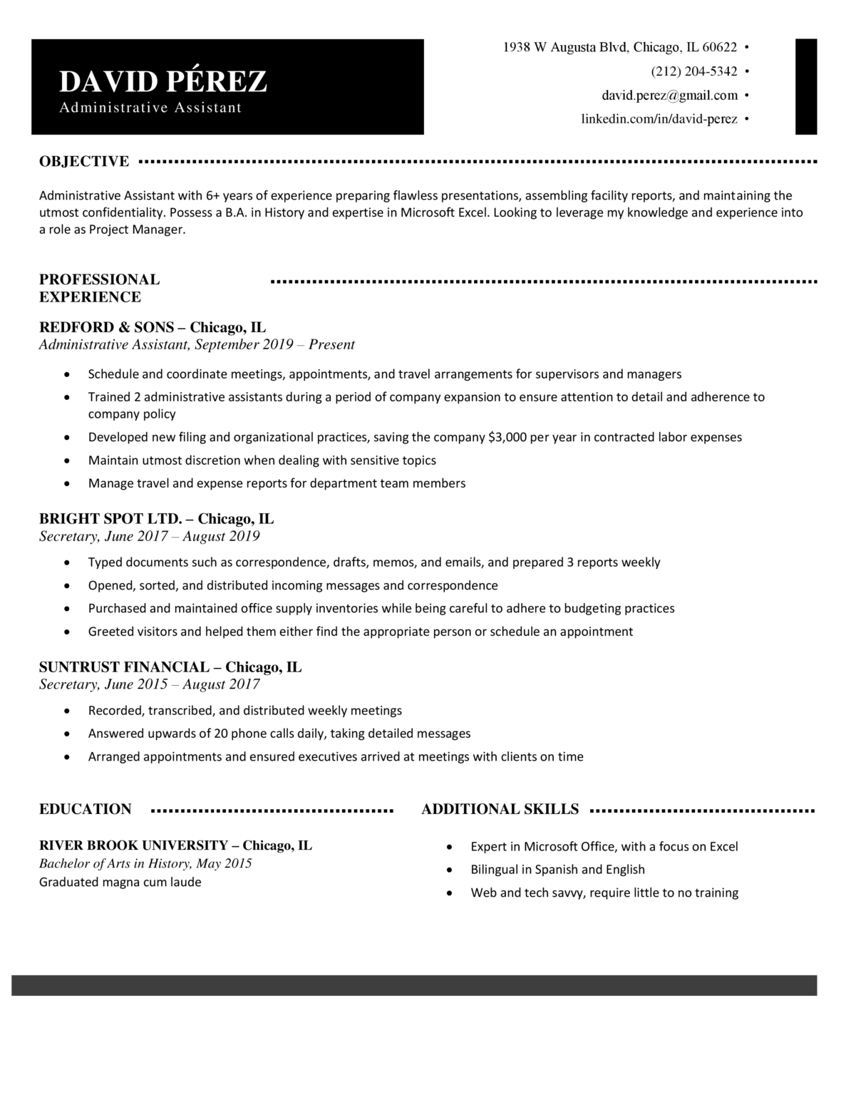 What Is A Professional Title For A Resume