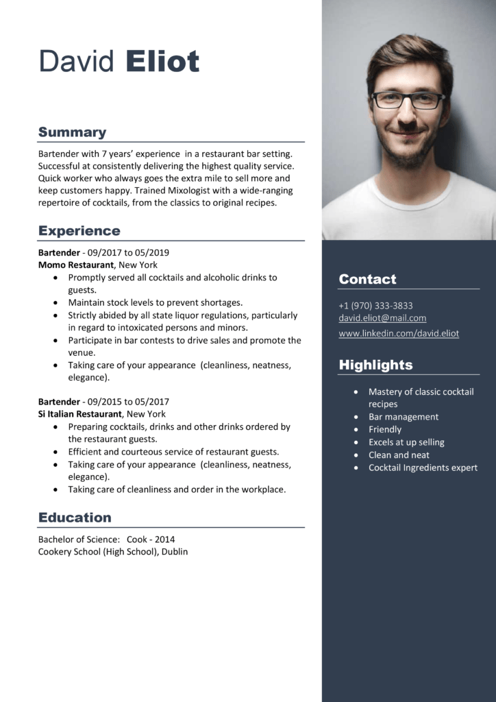 Resume for Job