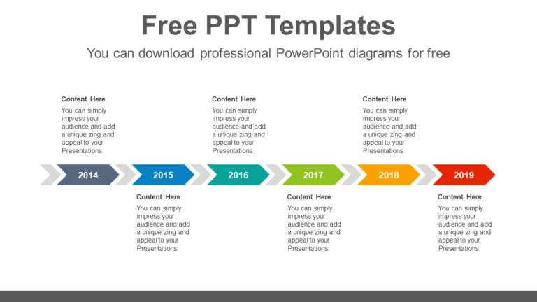 Six Step Chevron Powerpoint Diagram Template Pptx Templates 1104