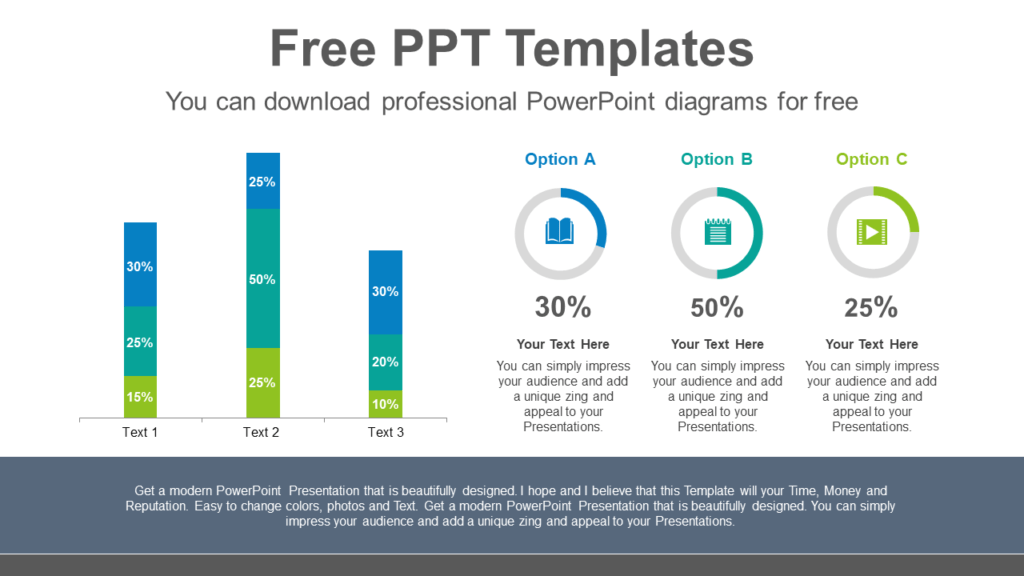 Download Stacked Vertical Bar Chart Brain Powerpoint Infographic Template