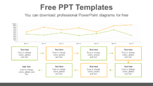Text-box-line-chart-PowerPoint-Diagram-Template