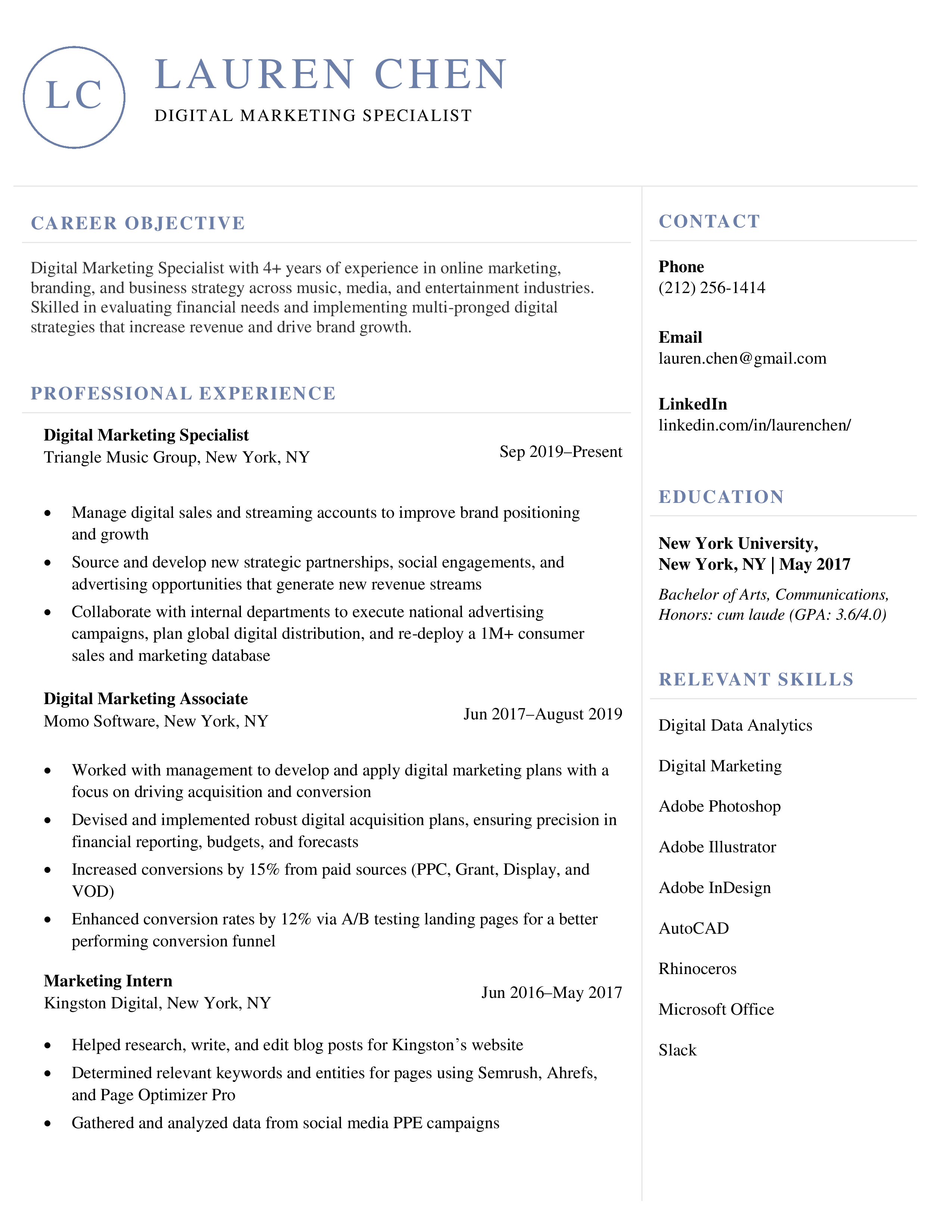 Unique-Modern-Resume-Template-Blue - PPTX Templates