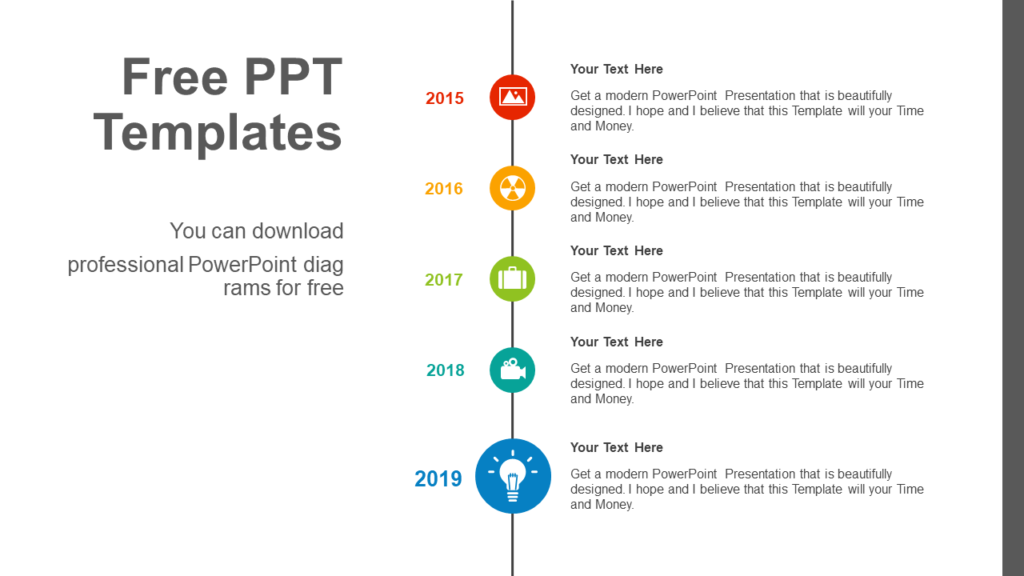 Download Vertical Circle Point Brain Powerpoint Infographic Template