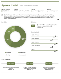 Visual-Creative-Resume-Template-Green