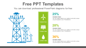 Voltage-Electricity-Tower-PPT-Diagram