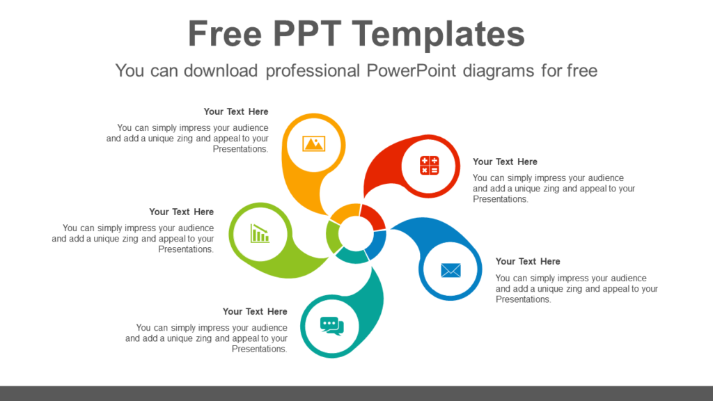 Download Wheel cycle Brain Powerpoint Infographic Template