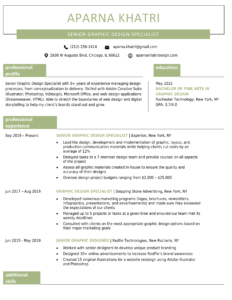 Windsor-Creative-Resume-Template-Green