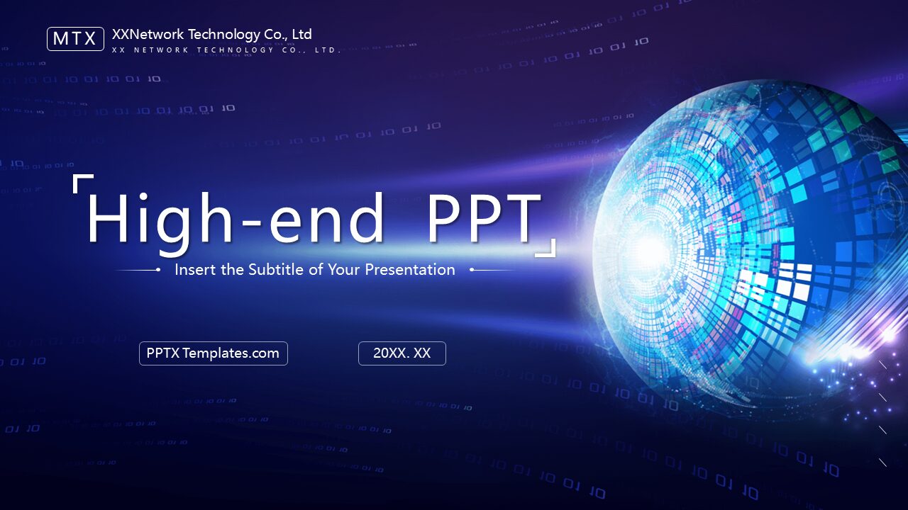 Download Abstract Planet Technology PPT template