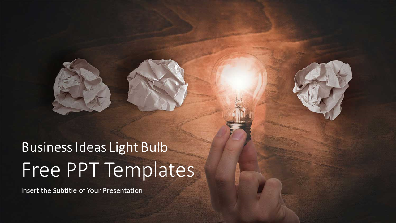 Business Ideas Light Bulbs PowerPoint Templates_wowTemplates